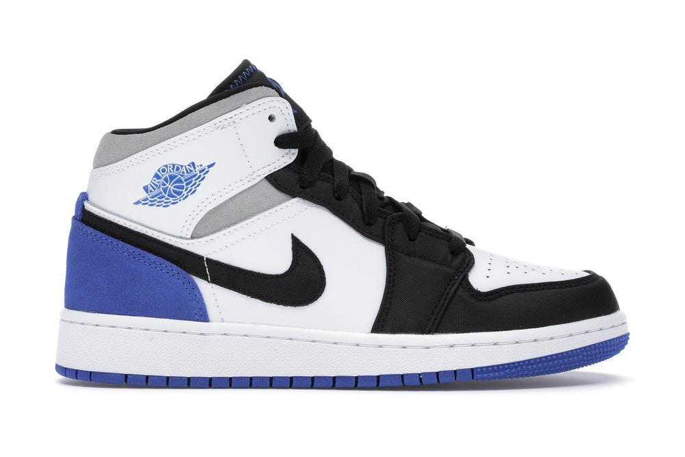 Jordan 1 Mid SE White Black Royal (GS)