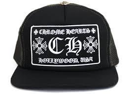 Chrome Hearts CH Hollywood Trucker Hat Black/Black