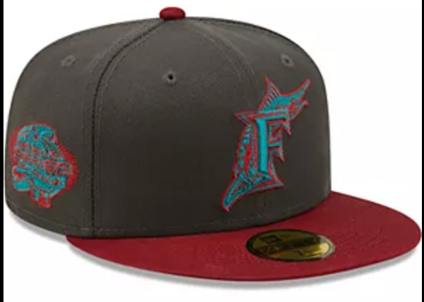 Marlins New Era World Series Gray/Maroon 100th Anniv.