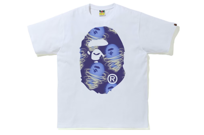 BAPE Storm Big Ape Head Tee White/Purple