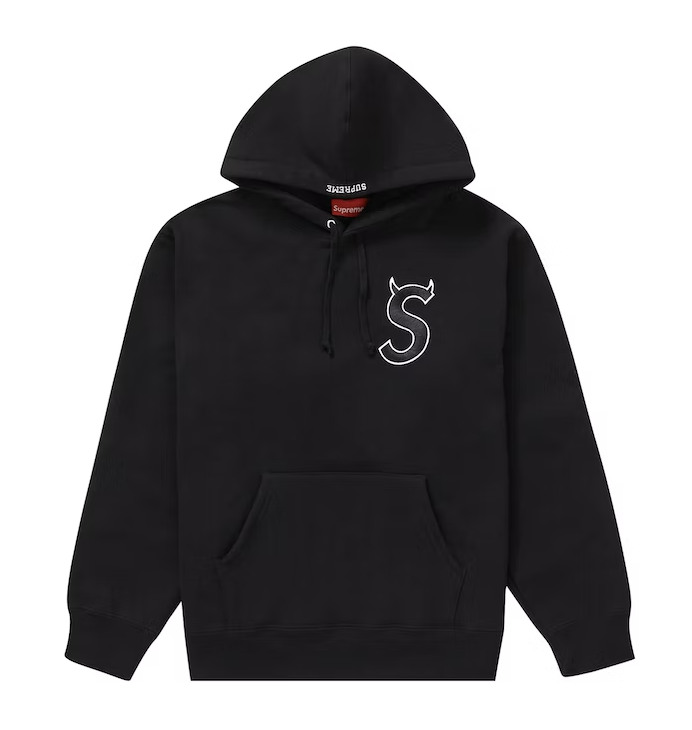 Supreme S Logo Hooded Sweatshirt (FW22) Black