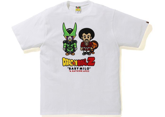 BAPE x Dragon Ball Z Baby Milo Mr Satan & Cell Tee White