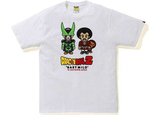 BAPE x Dragon Ball Z Baby Milo Mr Satan & Cell Tee White