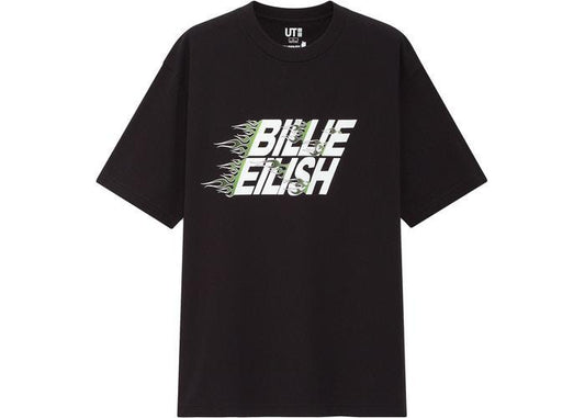 Billie Eilish Flames T-Shirt (US Mens Sizing) Black