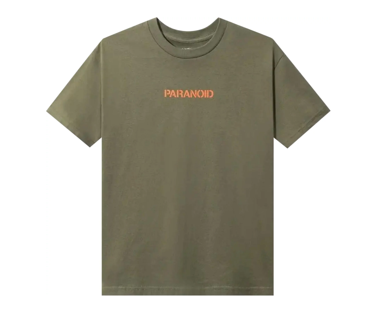 Anti Social Social Club X Undefeated Paranoid Olive Tee