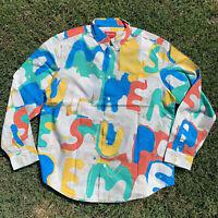 supreme painted logo shirt natural