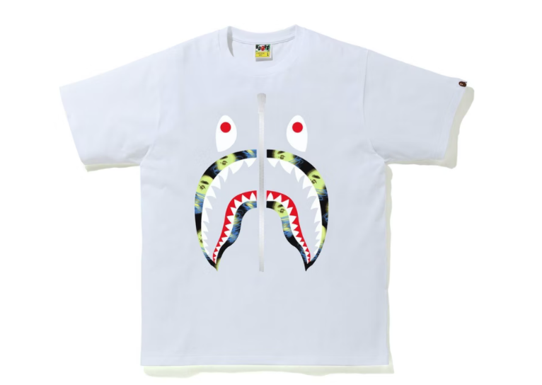 BAPE Storm Shark Tee White/Black