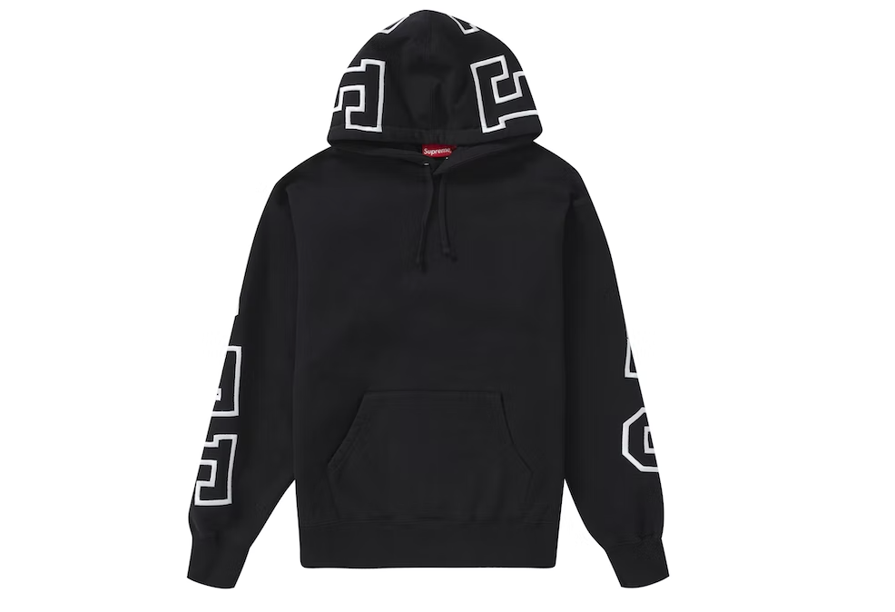 Supreme State Hooded Sweatshirt Black