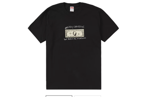 Supreme Spend It Tee Black