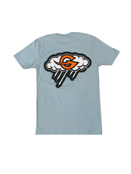 Light Blue Grailstorm Puff Print Tee