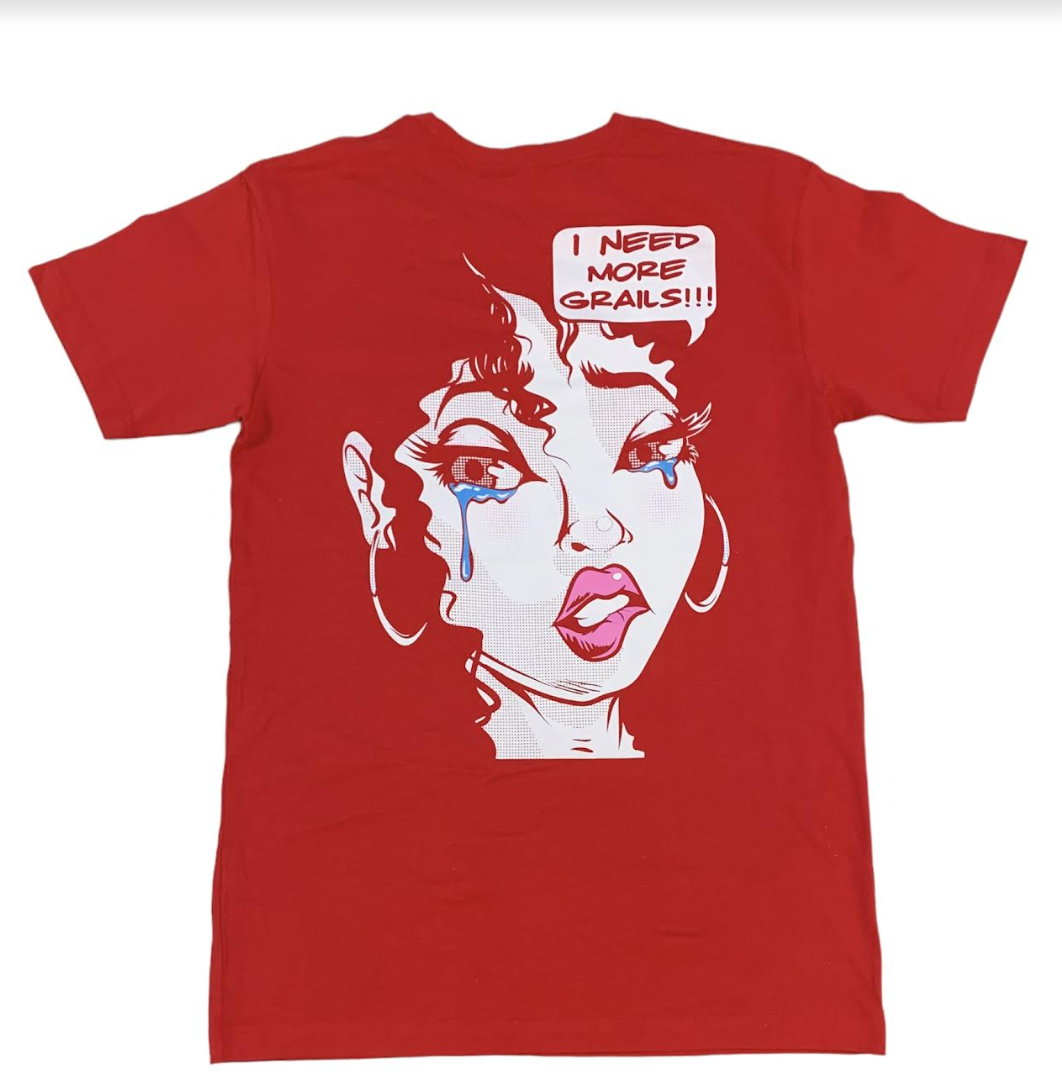 Need More Grails Red Tee