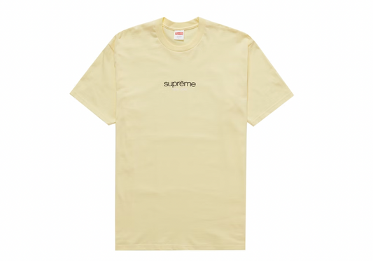 Supreme Classic Logo Tee Pale Yellow