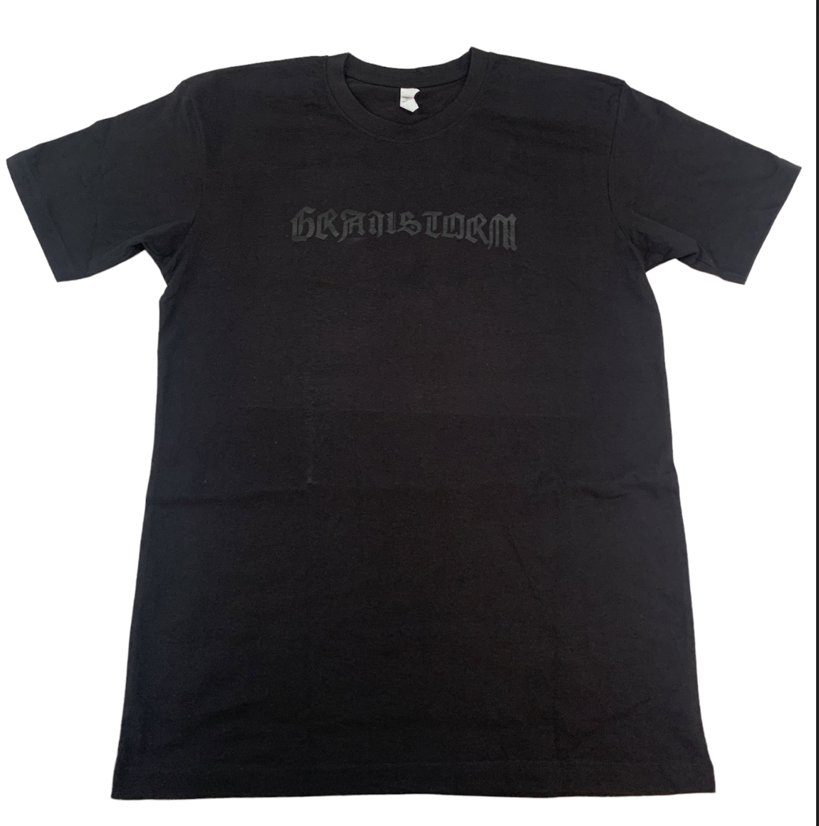 Black Grailstorm Paisley T-Shirt W/ Black Text