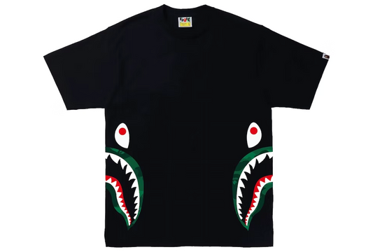 BAPE Color Camo Side Shark Tee Black/Green