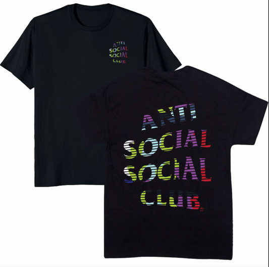 Anti Social Social Club Fuzzy Connection Tee Black