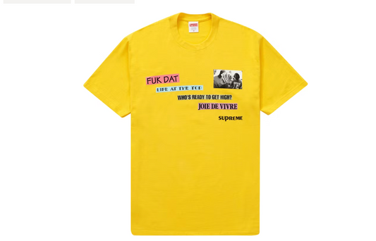 Supreme Joie De Vivre Tee Yellow