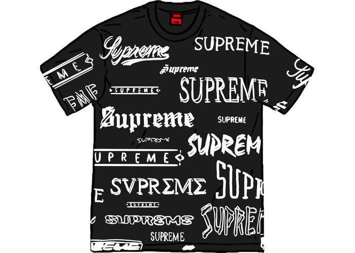 Supreme Multi Logo Tee Black