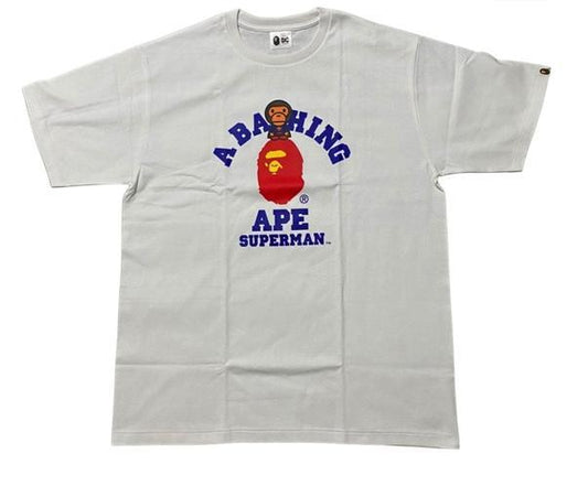 Bape x dc baby milo superman tee